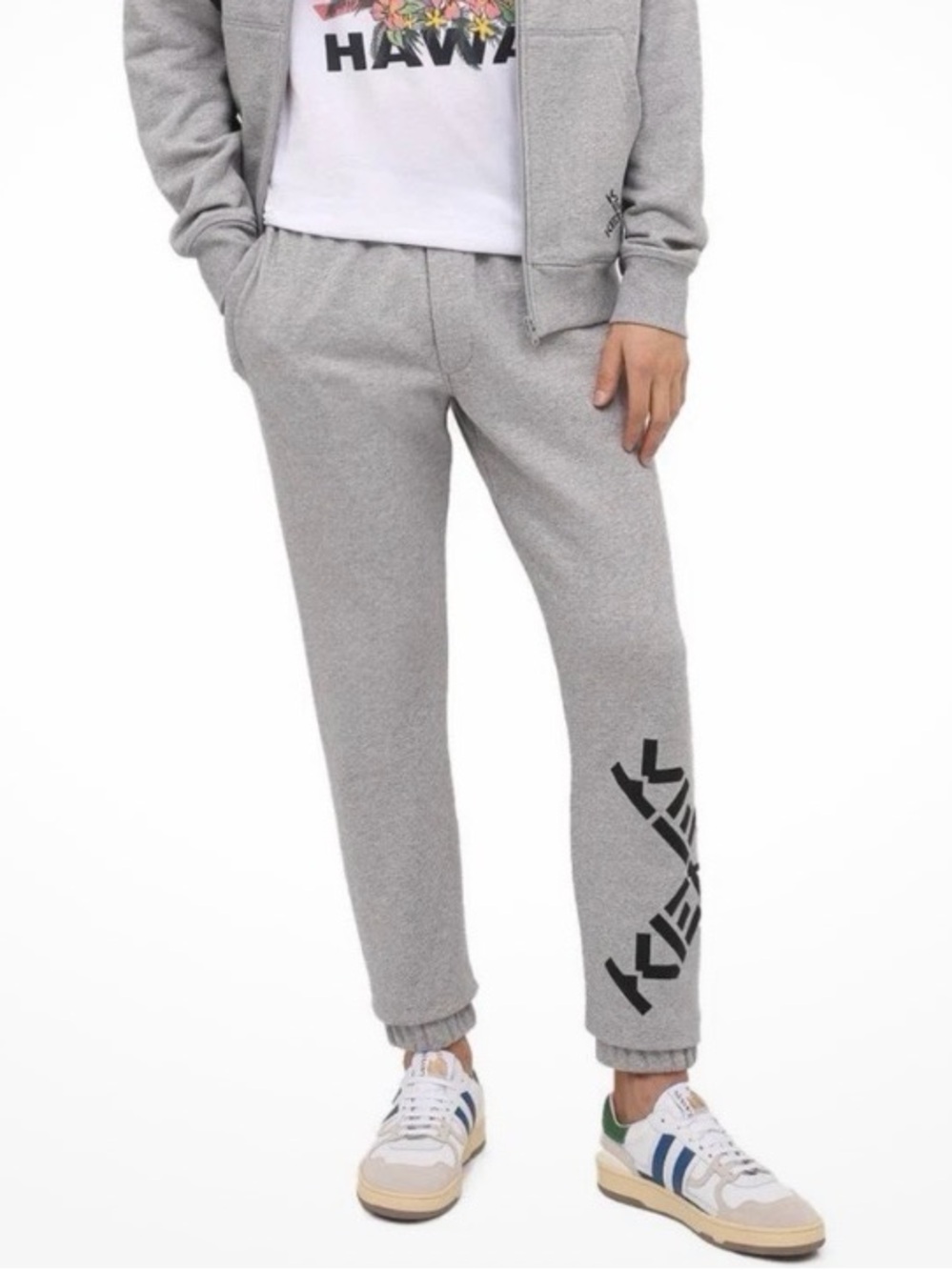 **LIKE NEW Kenzo Grey Logo Jogger Pants